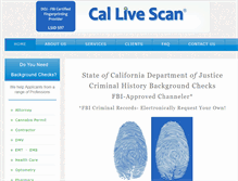 Tablet Screenshot of callivescan.com